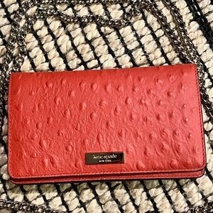 Kate Spade Coral Textured Crossbody Bag